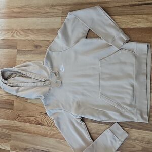Nike Women's Beige  Hoodie Sweatshirt Size Extra Small